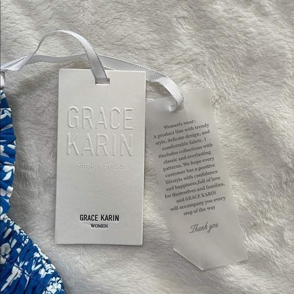 GRACE KARIN  Dress Square Neck Strapped Swing A Line Sundress Beach Long Maxi - Picture 9 of 11